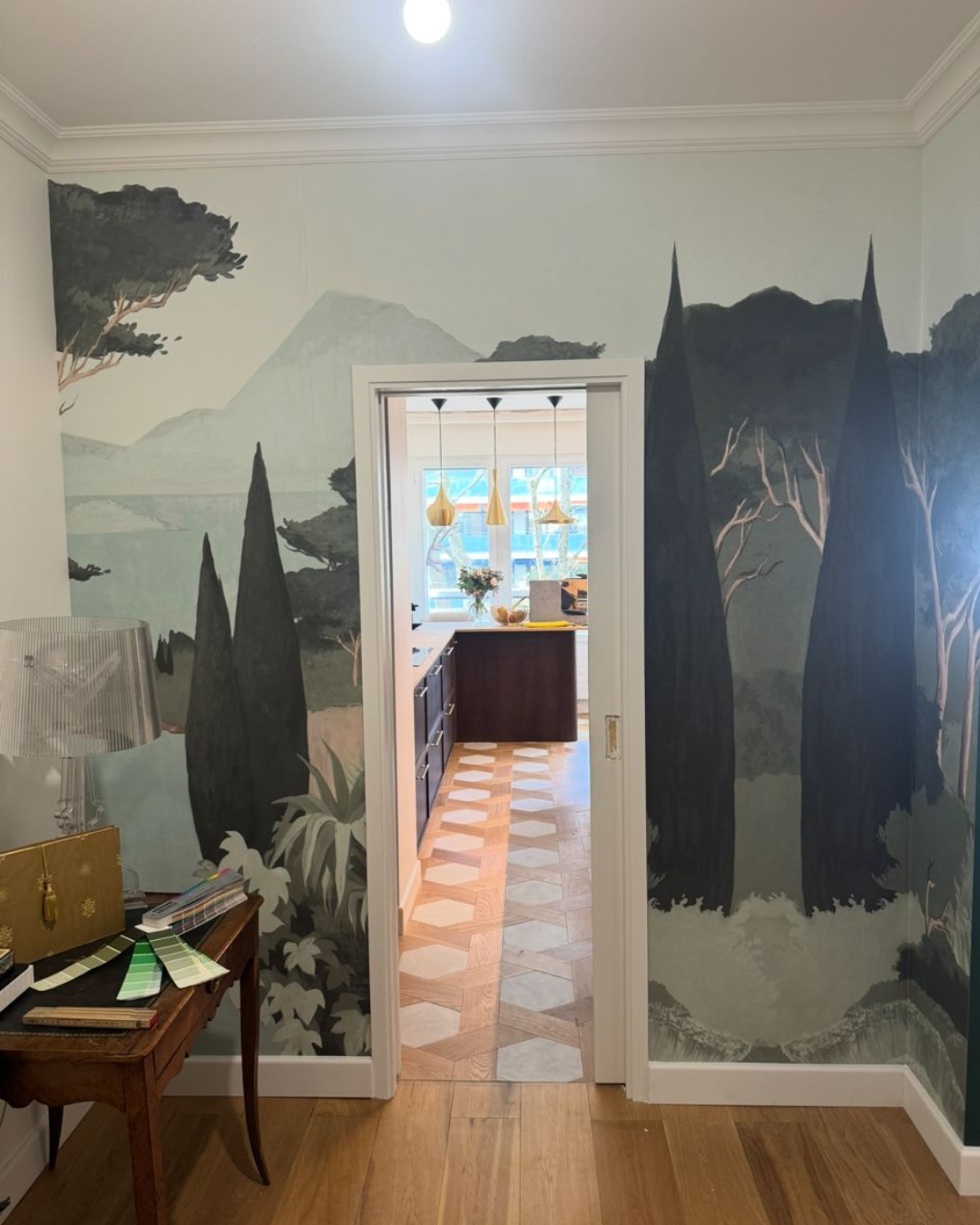 Entreprise placo peinture Pays de Gex : pose de papier peint décoratif